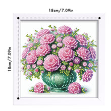 Load image into Gallery viewer, Diamond Painting - Partial Special Shaped - Pink Flower (18*18CM)

