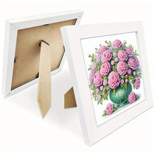 Load image into Gallery viewer, Diamond Painting - Partial Special Shaped - Pink Flower (18*18CM)
