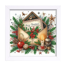 Load image into Gallery viewer, Diamond Painting - Partial Special Shaped - Christmas Letter (18*18CM)
