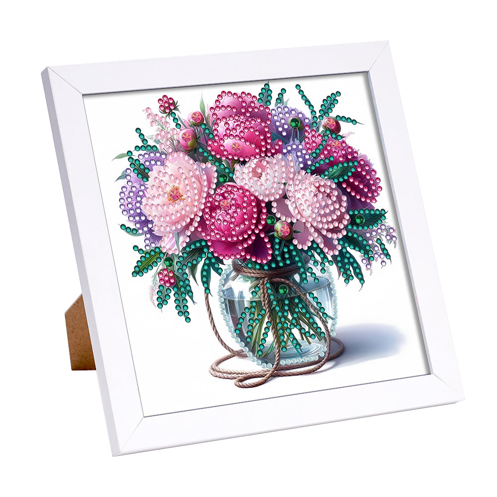 Diamond Painting - Partial Special Shaped - Flowers (18*18CM)