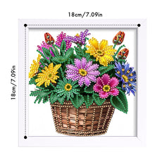 Load image into Gallery viewer, Diamond Painting - Partial Special Shaped - Flower Basket (18*18CM)
