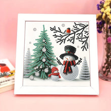Load image into Gallery viewer, Diamond Painting - Partial Special Shaped - Christmas Snowman (18*18CM)
