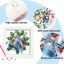 Load image into Gallery viewer, Diamond Painting - Partial Special Shaped - Christmas Bell (18*18CM)

