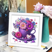 Load image into Gallery viewer, Diamond Painting - Partial Special Shaped - Cup Flower (18*18CM)
