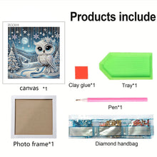 Load image into Gallery viewer, Diamond Painting - Partial Special Shaped - Owl (18*18CM)
