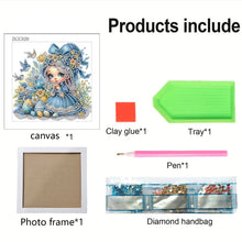 Load image into Gallery viewer, Diamond Painting - Partial Special Shaped - Girl (18*18CM)

