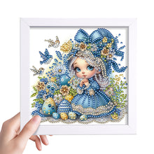 Load image into Gallery viewer, Diamond Painting - Partial Special Shaped - Girl (18*18CM)
