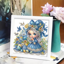 Load image into Gallery viewer, Diamond Painting - Partial Special Shaped - Girl (18*18CM)
