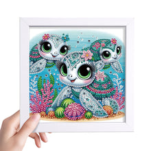 Load image into Gallery viewer, Diamond Painting - Partial Special Shaped - Three Turtles (18*18CM)
