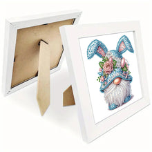 Load image into Gallery viewer, Diamond Painting - Partial Special Shaped - Gnome With Rabbit Ears (18*18CM)
