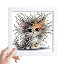 Load image into Gallery viewer, Diamond Painting - Partial Special Shaped - Fried Cat (18*18CM)
