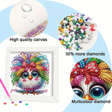 Load image into Gallery viewer, Diamond Painting - Partial Special Shaped - Long-Haired Chicken (18*18CM)
