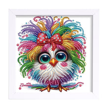 Load image into Gallery viewer, Diamond Painting - Partial Special Shaped - Long-Haired Chicken (18*18CM)
