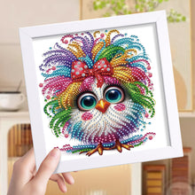 Load image into Gallery viewer, Diamond Painting - Partial Special Shaped - Long-Haired Chicken (18*18CM)

