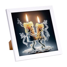 Load image into Gallery viewer, Diamond Painting - Partial Special Shaped - Anthropomorphic Candle (18*18CM)

