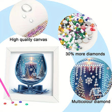 Load image into Gallery viewer, Diamond Painting - Partial Special Shaped - Candle In Cup (18*18CM)
