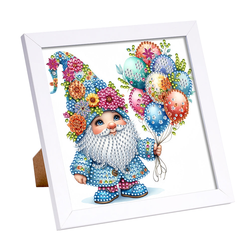 Diamond Painting - Partial Special Shaped - Balloon Gnome (18*18CM)