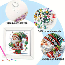 Load image into Gallery viewer, Diamond Painting - Partial Special Shaped - Christmas Gnome (18*18CM)
