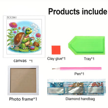 Load image into Gallery viewer, Diamond Painting - Partial Special Shaped - Grandma Turtle (18*18CM)
