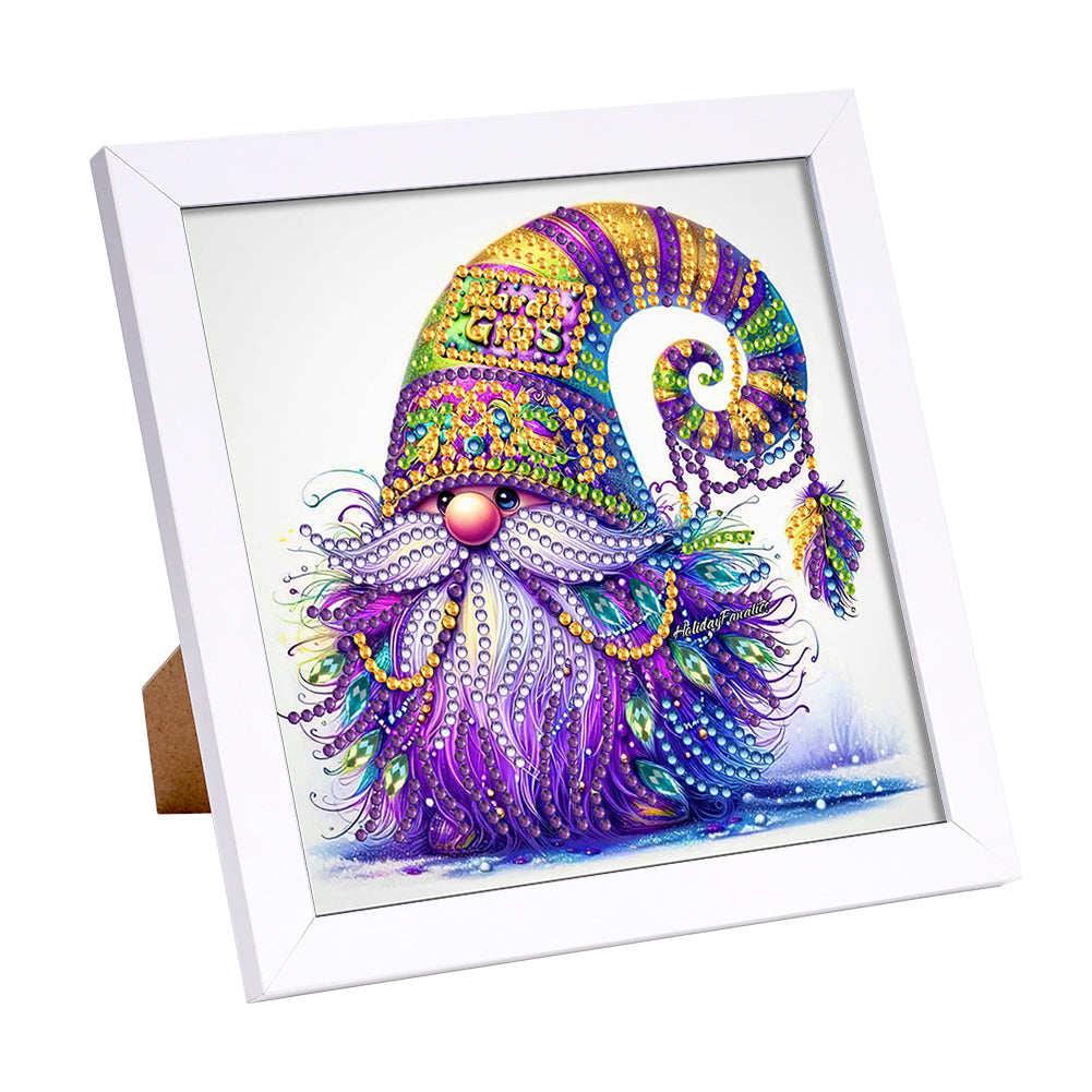 Diamond Painting - Partial Special Shaped - Bearded Gnome (18*18CM)