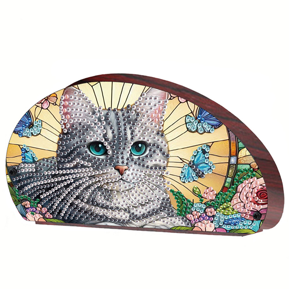 Wooden Animals DIY Rhinestones Storage Holder Diamond Painting Organizer Rack