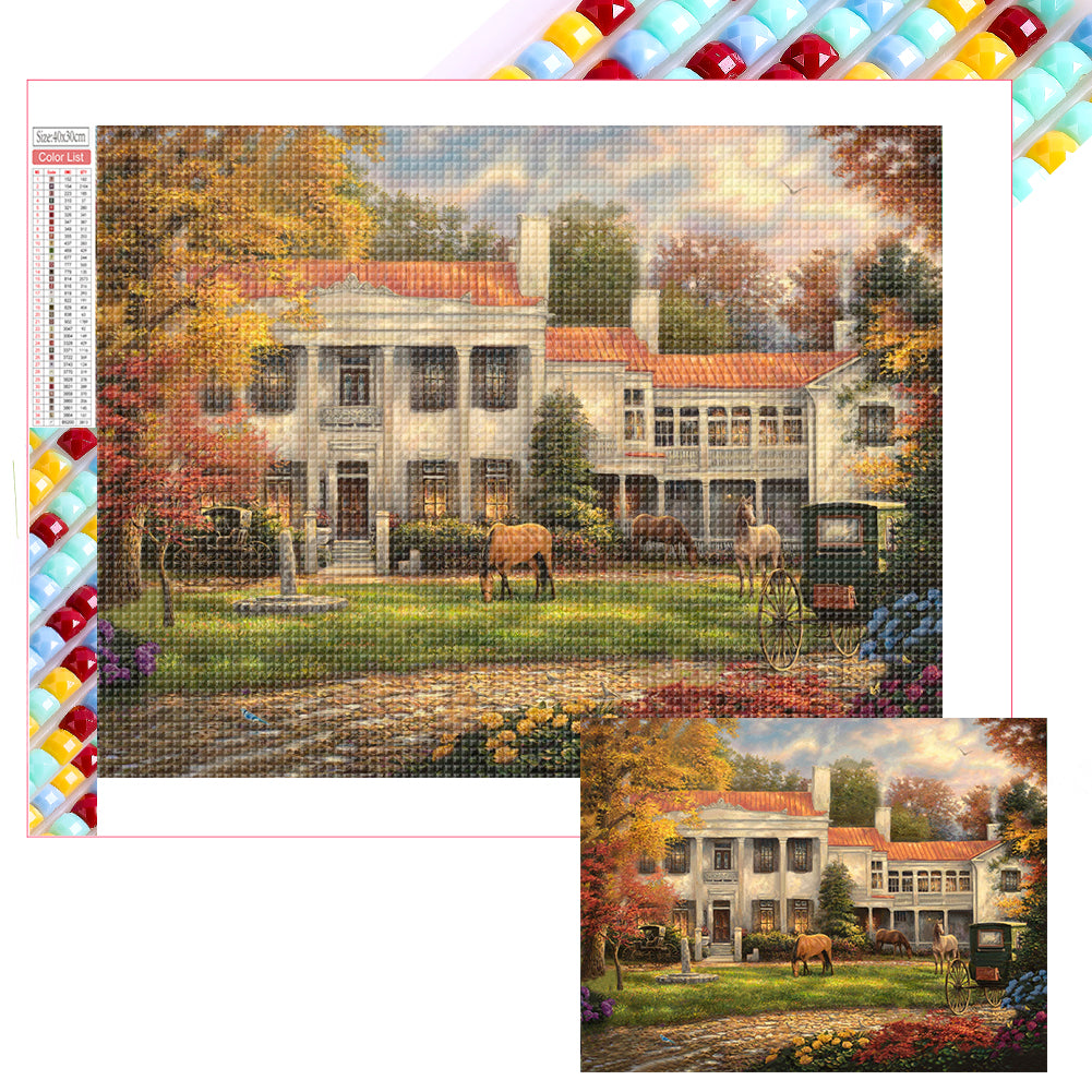Diamond Painting - Full Square - Rural House (40*30CM)