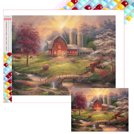 Diamond Painting - Full Square - Rural House (40*30CM)