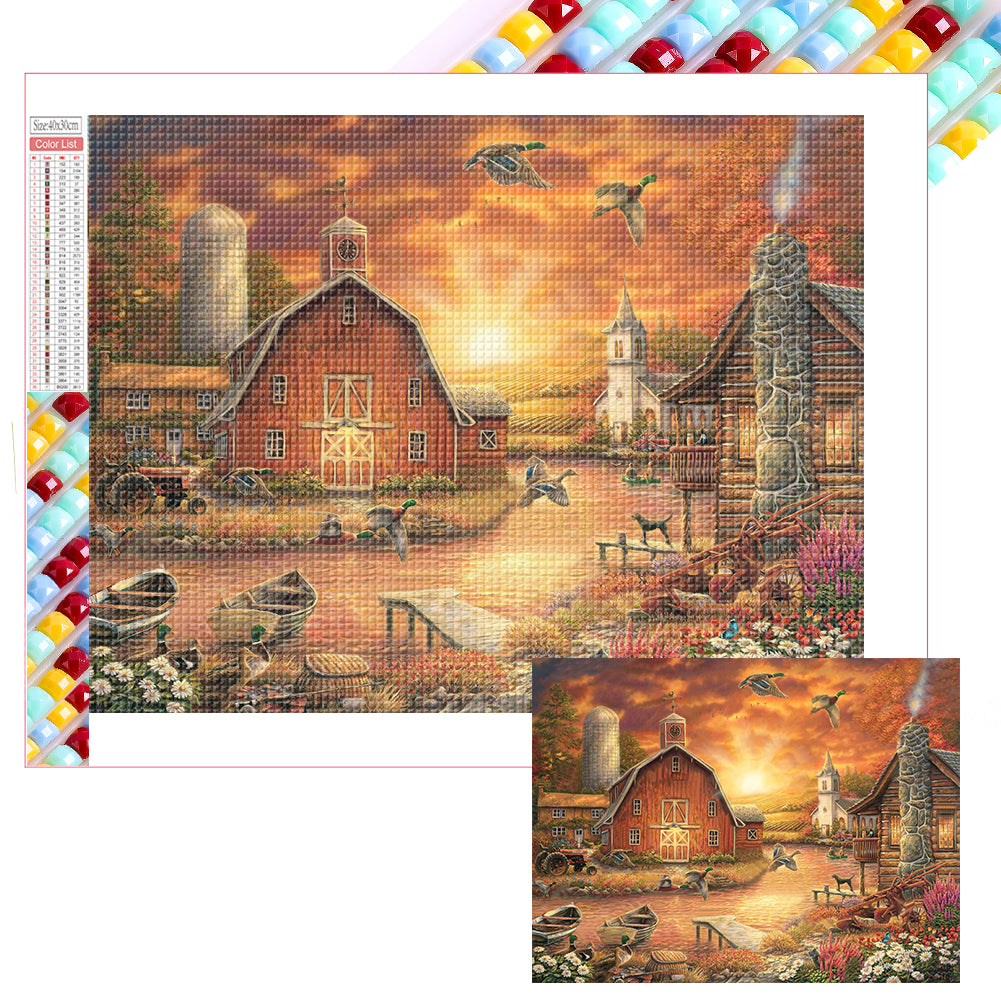 Diamond Painting - Full Square - Rural House (40*30CM)