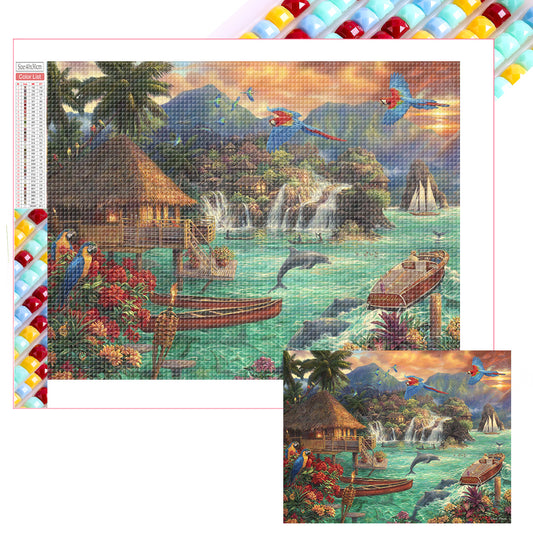 Diamond Painting - Full Square - Rural House (40*30CM)