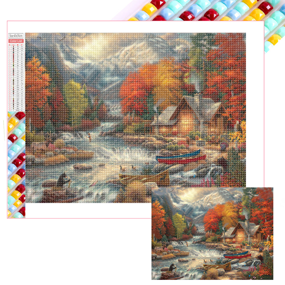 Diamond Painting - Full Square - Rural House (40*30CM)