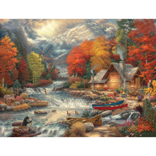 Diamond Painting - Full Square - Rural House (40*30CM)