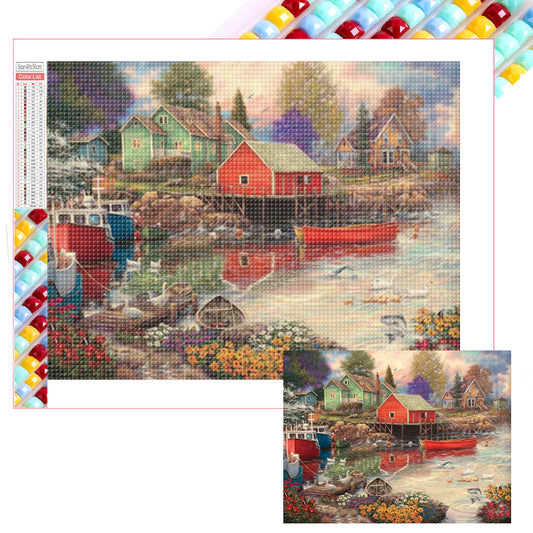 Diamond Painting - Full Square - Rural House (40*30CM)