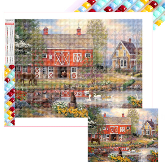 Diamond Painting - Full Square - Rural House (40*30CM)
