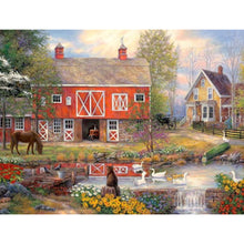 Load image into Gallery viewer, Diamond Painting - Full Square - Rural House (40*30CM)
