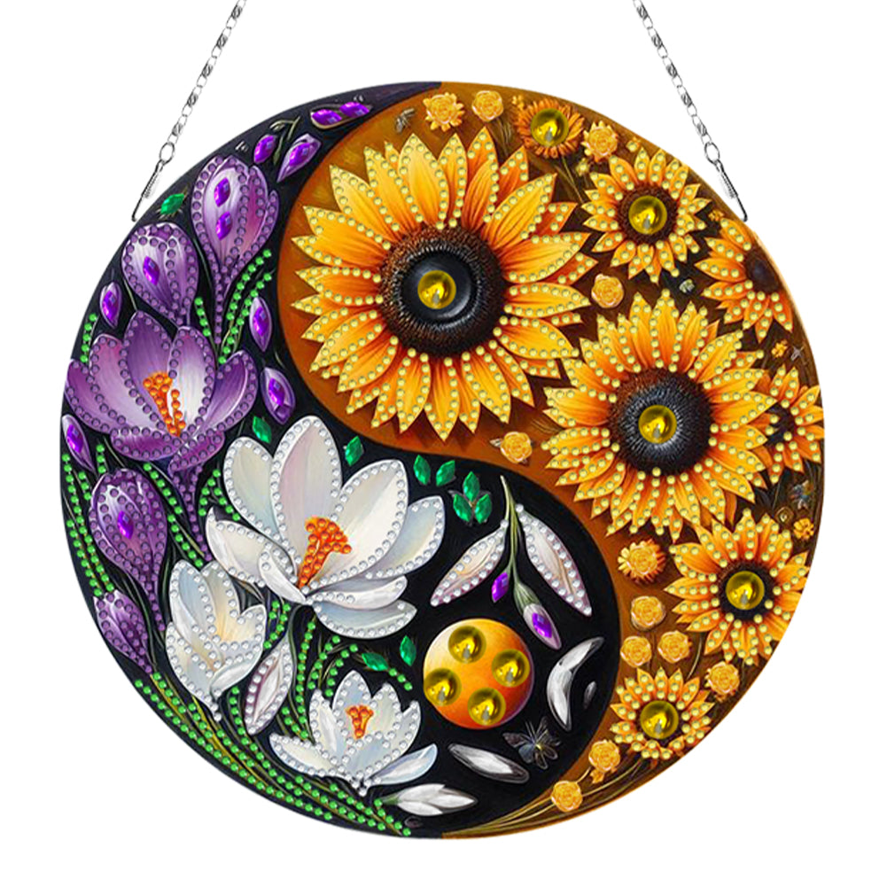 Acrylic Diamond Painting Hanging Pendant Diamond Art Window Pendants (G)