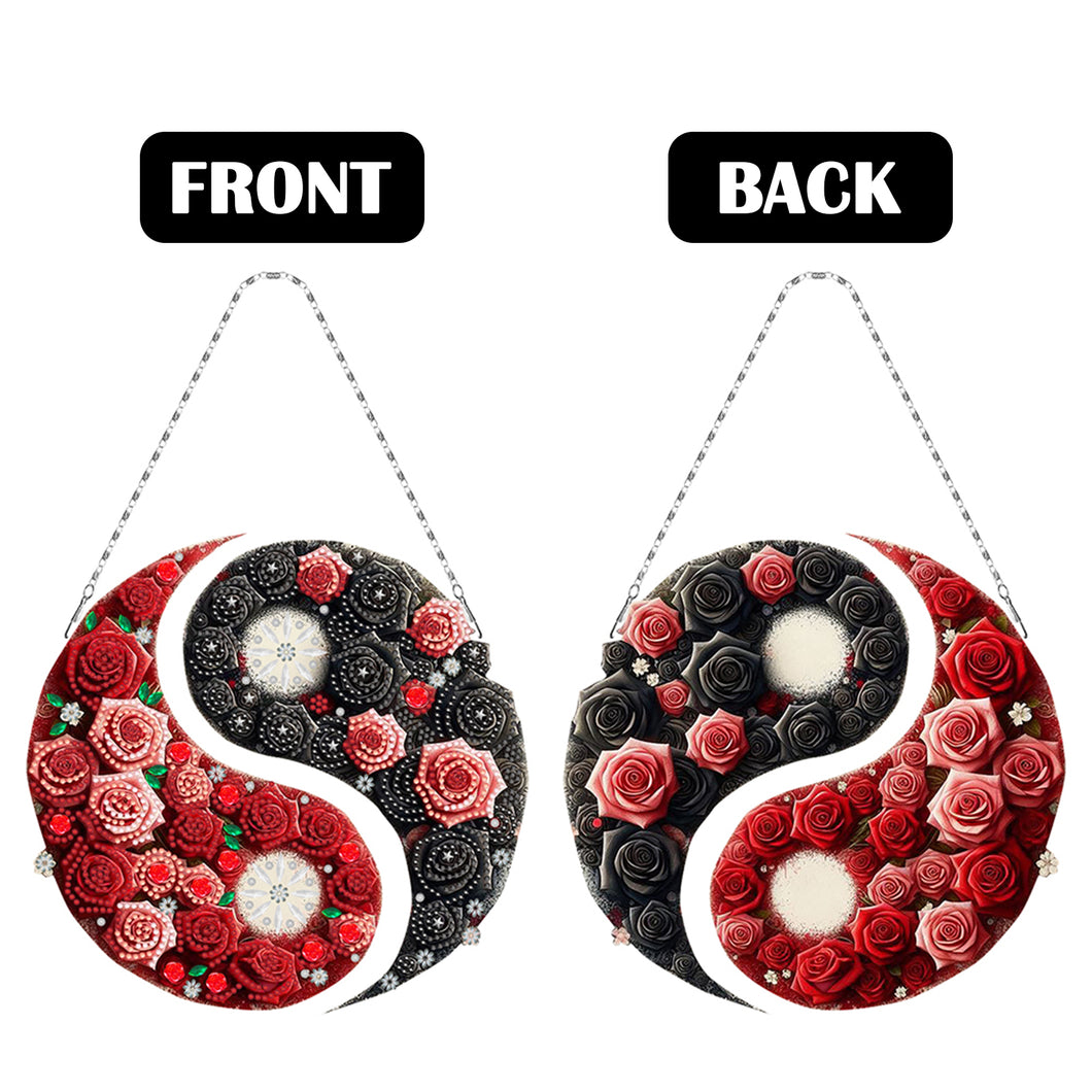 Acrylic Diamond Painting Hanging Pendant Diamond Art Window Pendants (L)