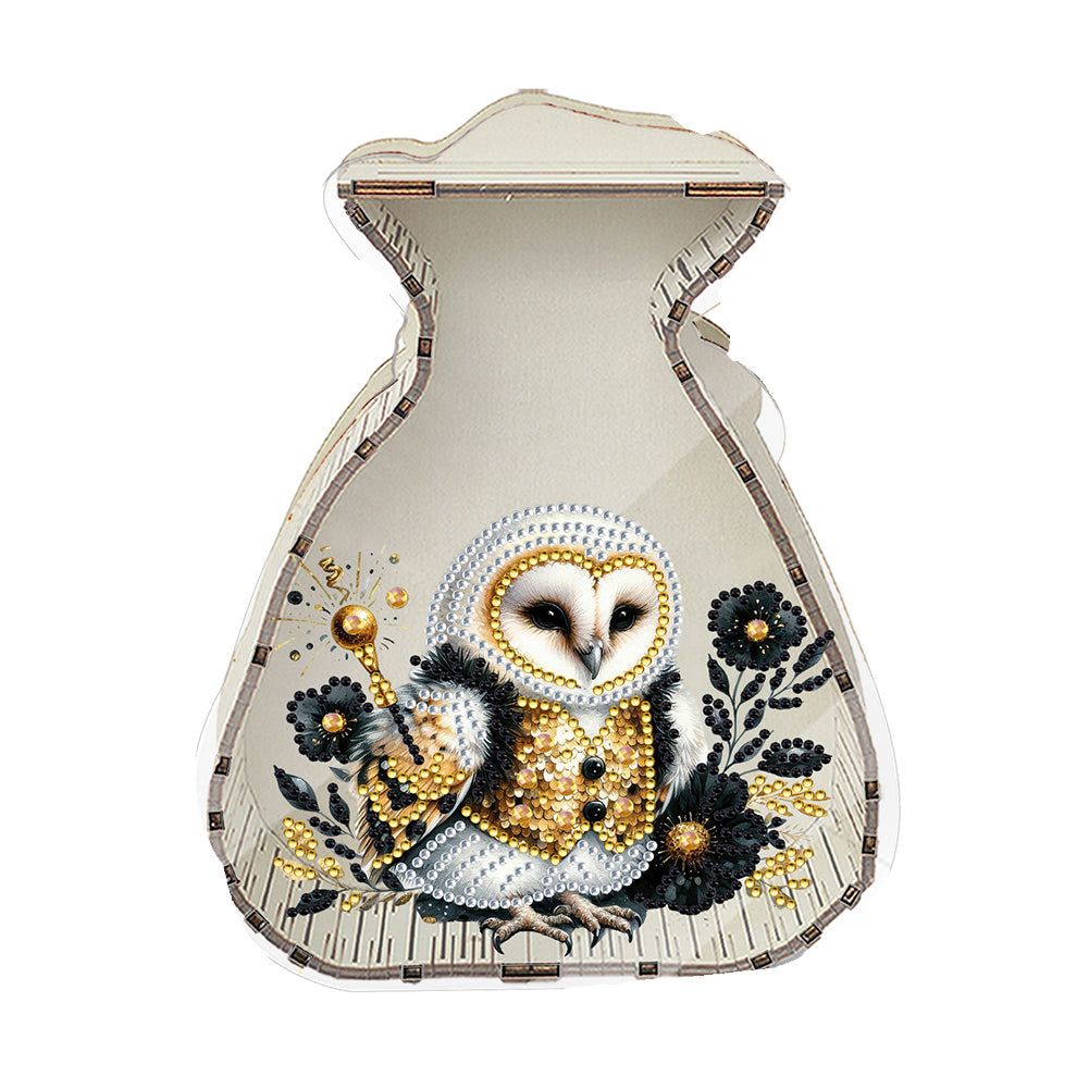 Acrylic Wooden Cat DIY Money Storage Box Diamond Art Decors for Adults Beginners