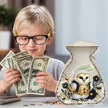 Load image into Gallery viewer, Acrylic Wooden Cat DIY Money Storage Box Diamond Art Decors for Adults Beginners
