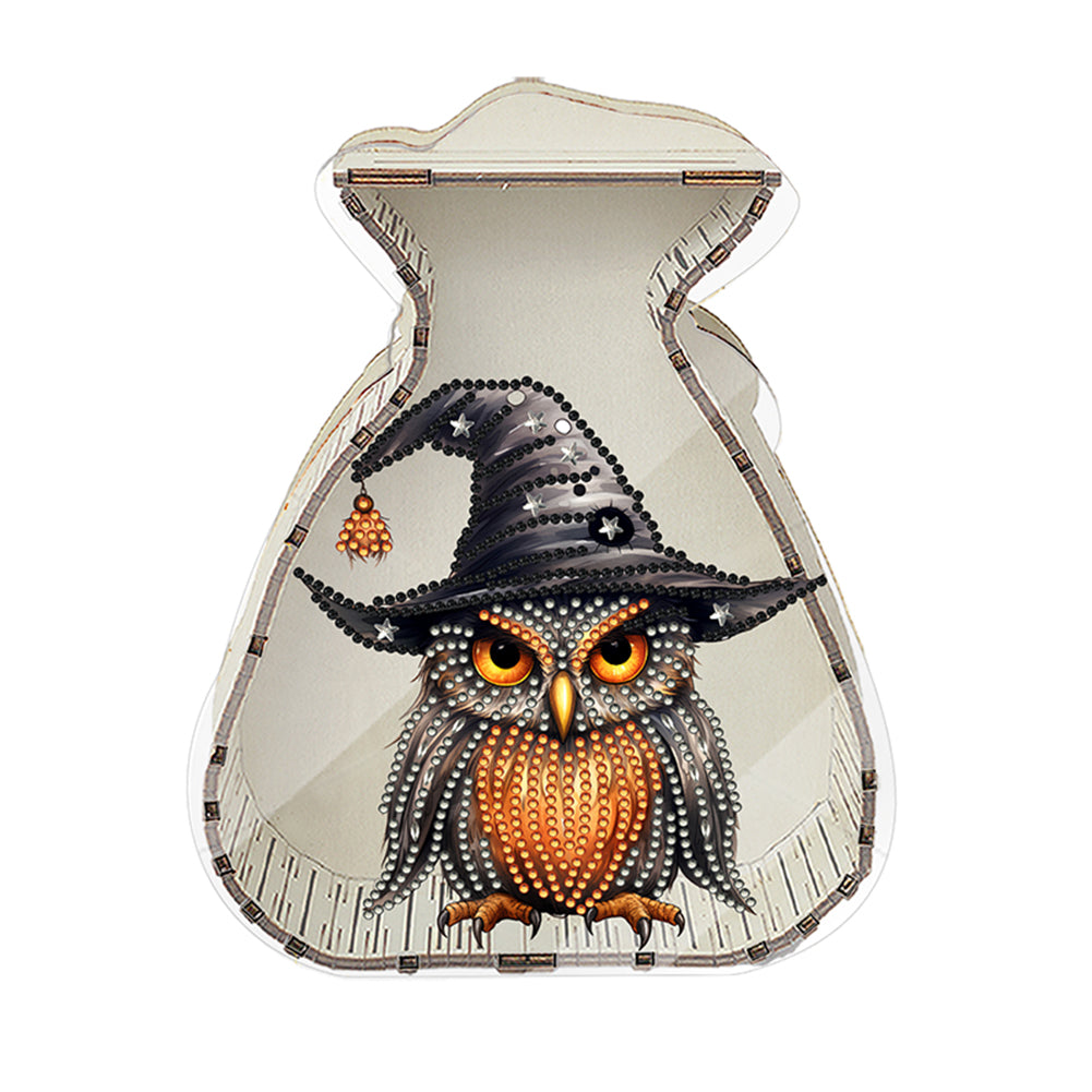 Acrylic Wooden Cat DIY Money Storage Box Diamond Art Decors for Adults Beginners