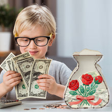 Load image into Gallery viewer, Acrylic Wooden Cat DIY Money Storage Box Diamond Art Decors for Adults Beginners
