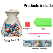 Load image into Gallery viewer, Acrylic Wooden Cat DIY Money Storage Box Diamond Art Decors for Adults Beginners
