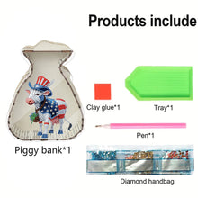 Load image into Gallery viewer, Acrylic Wooden Cat DIY Money Storage Box Diamond Art Decors for Adults Beginners
