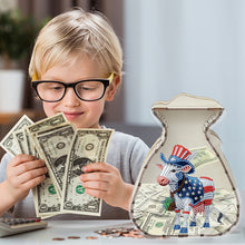 Load image into Gallery viewer, Acrylic Wooden Cat DIY Money Storage Box Diamond Art Decors for Adults Beginners
