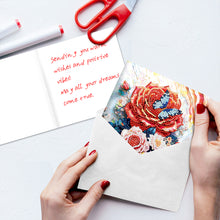 Load image into Gallery viewer, 8pcs Diamond Painting Greeting Cards Handmade Diamond Art Cards for Adults (A)
