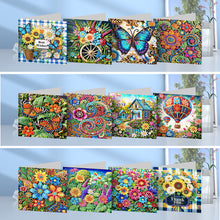 Load image into Gallery viewer, 12pcs Diamond Painting Greeting Cards Handmade Diamond Art Cards for Adults (C)
