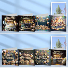 Load image into Gallery viewer, 8pcs Diamond Painting Greeting Cards Handmade Diamond Art Cards for Adults (J)
