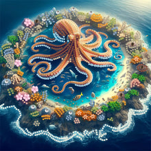 Load image into Gallery viewer, Diamond Painting - Partial Special Shaped - Octopus (30*30CM)

