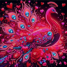 Load image into Gallery viewer, Diamond Painting - Partial Special Shaped - Peacock (30*30CM)
