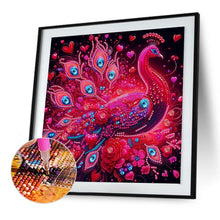 Load image into Gallery viewer, Diamond Painting - Partial Special Shaped - Peacock (30*30CM)
