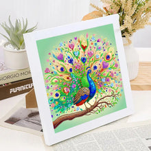 Load image into Gallery viewer, Diamond Painting - Partial Special Shaped - Peacock (30*30CM)
